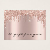 Cadeau de certificat gouttes de maquillage gris br (Devant)