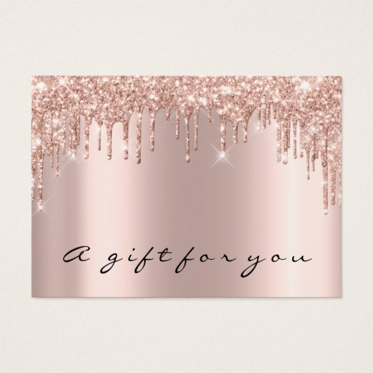 Cadeau de certificat gouttes de maquillage gris br (Devant)