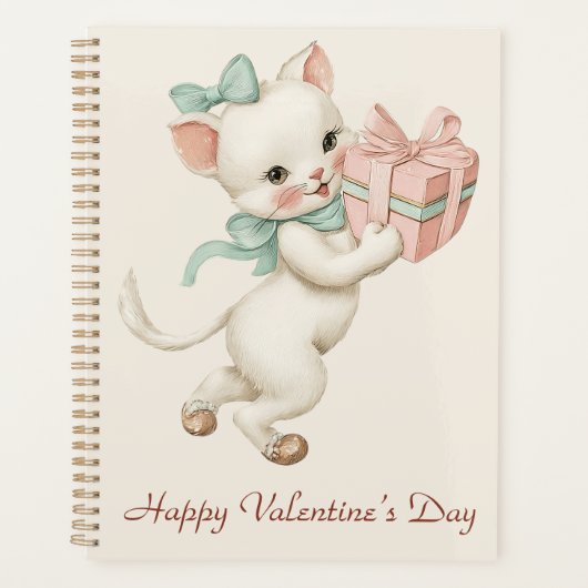 Cadeau de chaton vintage pour la Saint-Valentin (Devant)