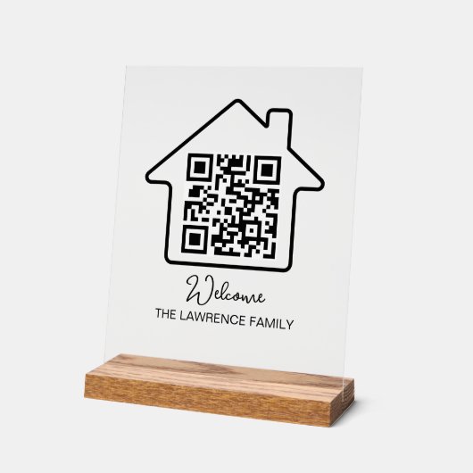 Cadeau de chauffage domestique | Code QR WiFi pers (Angle)