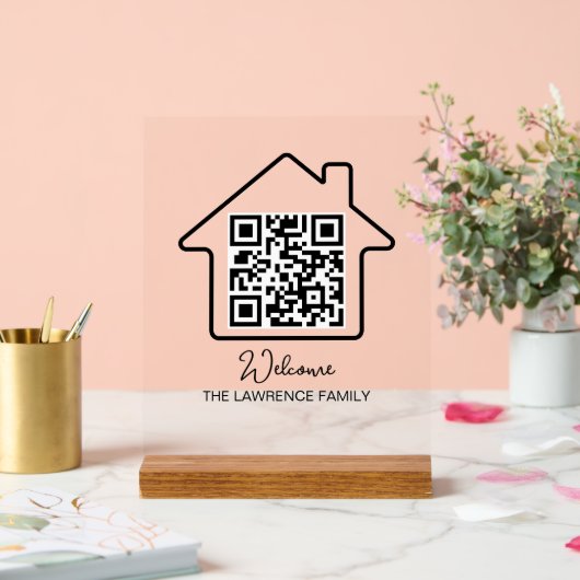 Cadeau de chauffage domestique | Code QR WiFi pers (Mariage)