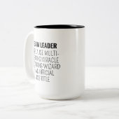 Cadeau de chef d'équipe, Mug drôle de chef d'équip (Devant gauche)