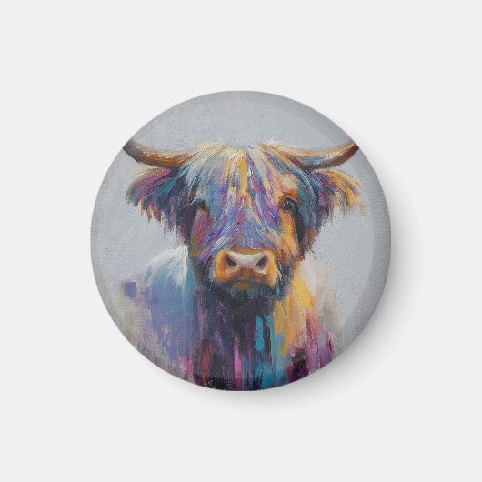 Cadeau de Coo Highland - Magnet de Vache Highland (Devant)
