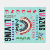 Cadeau de couverture personnalisé | Mère's Day Mam (Devant (Horizontal))