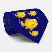 Cadeau de cravate de poisson rouge pour le papa (Roulé)