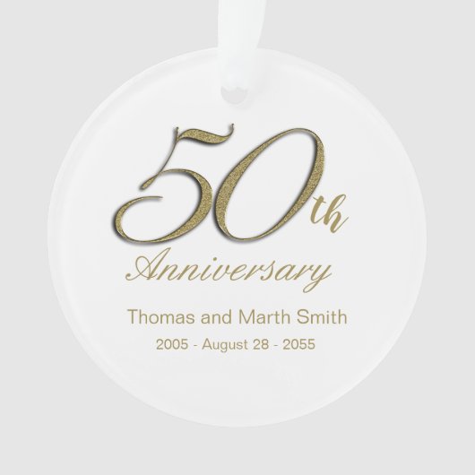Cadeau de décoration commémorative pour 50e annive (devant)