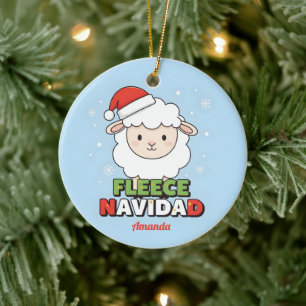 Cadeau de décoration de Noël drôle Fleece Navidad