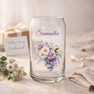 Cadeau de demoiselle d'honneur Élégante florale vi