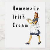 Cadeau de Étiquette à la crème irlandaise maison S (Étiquettes simples)