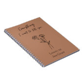 Cadeau de fausse-couche personnalisé du journal de (Côté Droit)