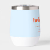 Cadeau de fête d'anniversaire Bleu Orange Hello So (Avant)