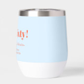 Cadeau de fête d'anniversaire Bleu Orange Hello So (Arrière)