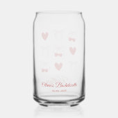Cadeau de fête de Bachelorette Bow Coquette Rouge (Verso)