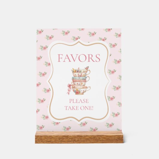 Cadeau de Fête de Fiançailles Tea Party (Recto)
