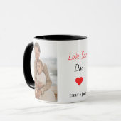 Cadeau de fête du Père Mug personnalisé avec des n (Devant gauche)