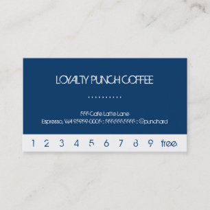 Cadeau de Fidélité Café Blanc Minimaliste