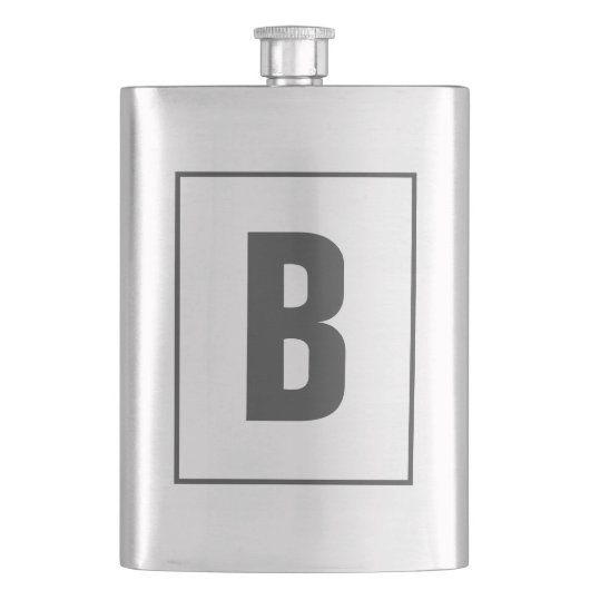 Cadeau de flasque de boisson à monogramme personna (devant)