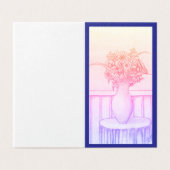 Cadeau de fleurs - Bleu (Outside Unfolded)