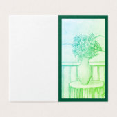 Cadeau de fleurs - Vert (Outside Unfolded)