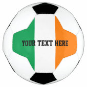 Cadeau de football personnalisé avec drapeau d'Irl (Devant)