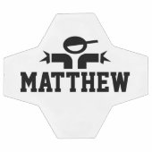 Cadeau de football personnalisé avec le nom de l'e (Plat)