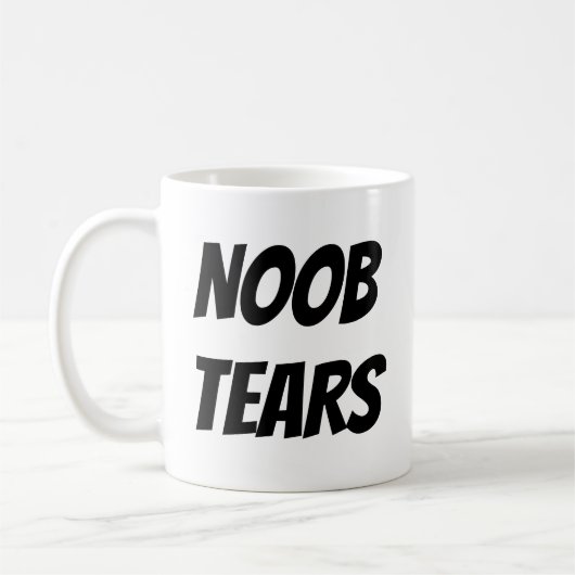 Cadeau de Gamer - Noob déchire la tasse de café (Gauche)