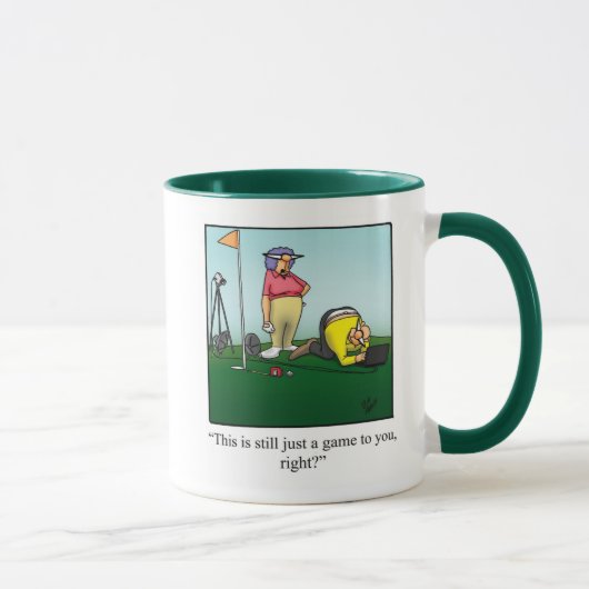 Cadeau de golf Humour Mug (Droite)