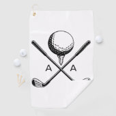 Cadeau de golf, serviette de golf en coton, cadeau (En situation)