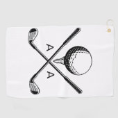 Cadeau de golf, serviette de golf en coton, cadeau (Horizontal)