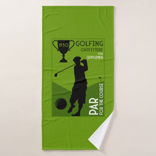 Cadeau de golf Vintage (Serviette de bain)