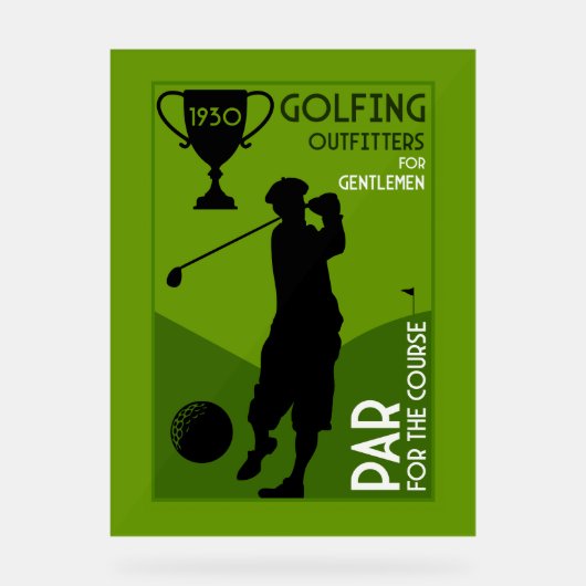 Cadeau de golf Vintage (Recto)
