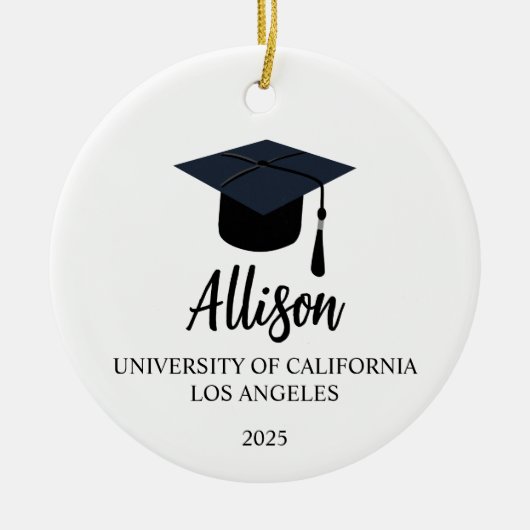Cadeau de graduation personnalisée, Ornement de gr (Devant)
