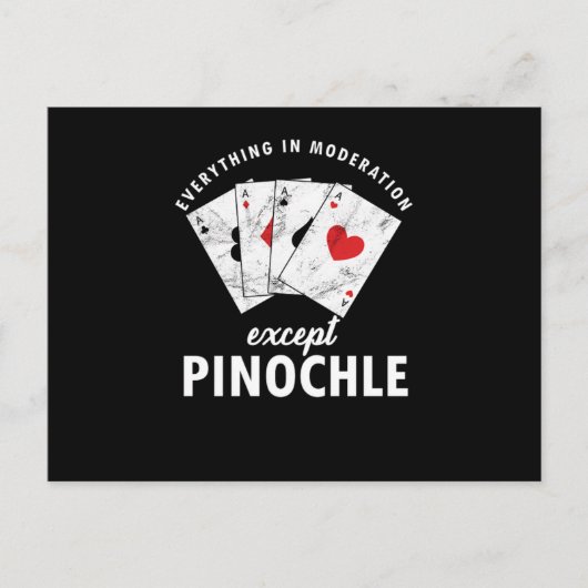 Cadeau de jeu de cartes Pinochle Binocle Penuchle (Devant)