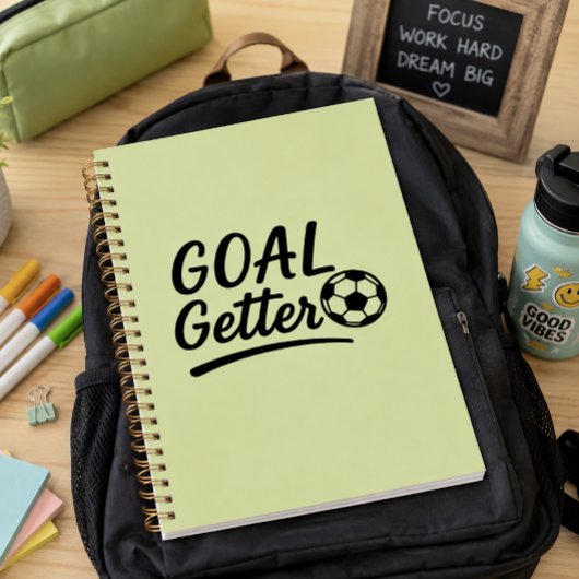 Cadeau de journal 'Goal Getter' Soft Light Olive G