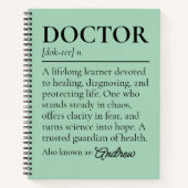 Cadeau de journal médical personnalisé pour les di (Devant)