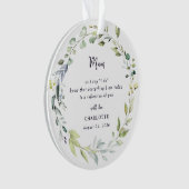 Cadeau de la mère de la mariée en forme d'ornement (devant)