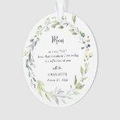 Cadeau de la mère de la mariée en forme d'ornement (devant)