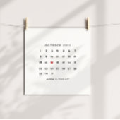 Cadeau de la Saint-Valentin, Affiche de calendrier