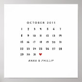 Cadeau de la Saint-Valentin, Affiche de calendrier (Devant)