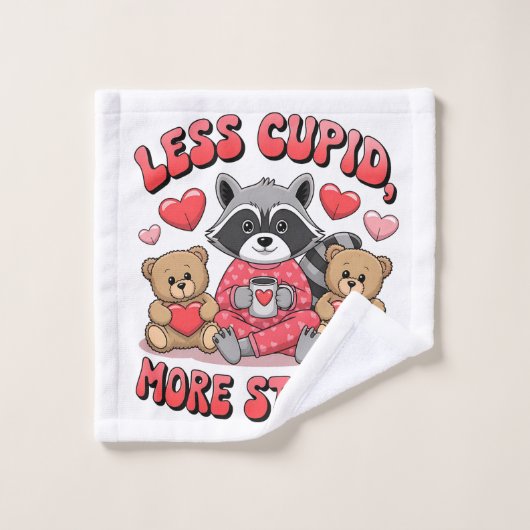 Cadeau de la Saint-Valentin | Moins de Cupidon Plu (Gant de toilette)