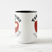 Cadeau de l'enseignant, Black 15 oz Ringer Mug (Centre)