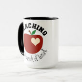 Cadeau de l'enseignant, Black 15 oz Ringer Mug (Devant gauche)