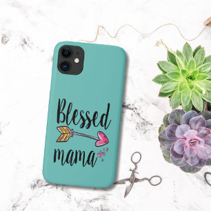 Cadeau de Maman Bénie pour Maman Étui Turquoise po