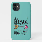 Cadeau de Maman Bénie pour Maman Étui Turquoise po (Dos)