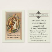 Cadeau de mariage catholique Cartes saintes pour m (Devant & derrière)