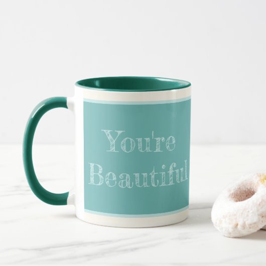 Cadeau de mariage Demoiselles d'honneur Mug Vous ê (Avec donut)