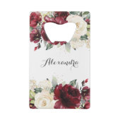 Cadeau de mariage floral blanc ivoire de Bourgogne (Dos)