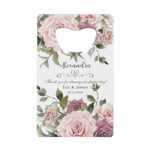 Cadeau de mariage floral rose cannelle blush