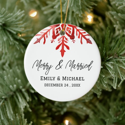 Cadeau de mariage Ornement de Noël (Arbre)