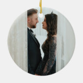 Cadeau de mariage Ornement de Noël (Dos)